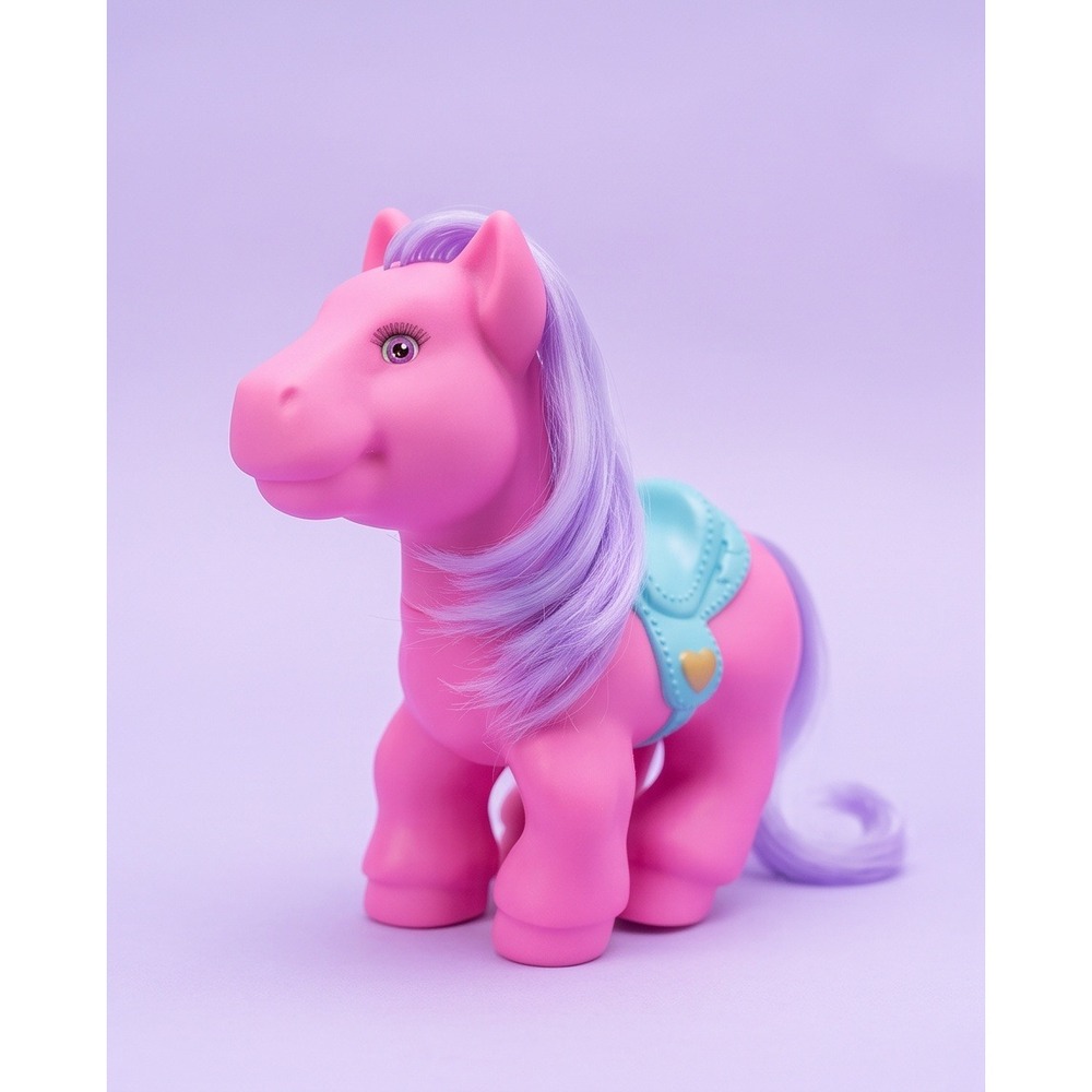 Hasbro My Little Pony G3 Y2K Pink Pony Figure Blue Saddle Heart Cutie Mark - Picture 12 of 12
